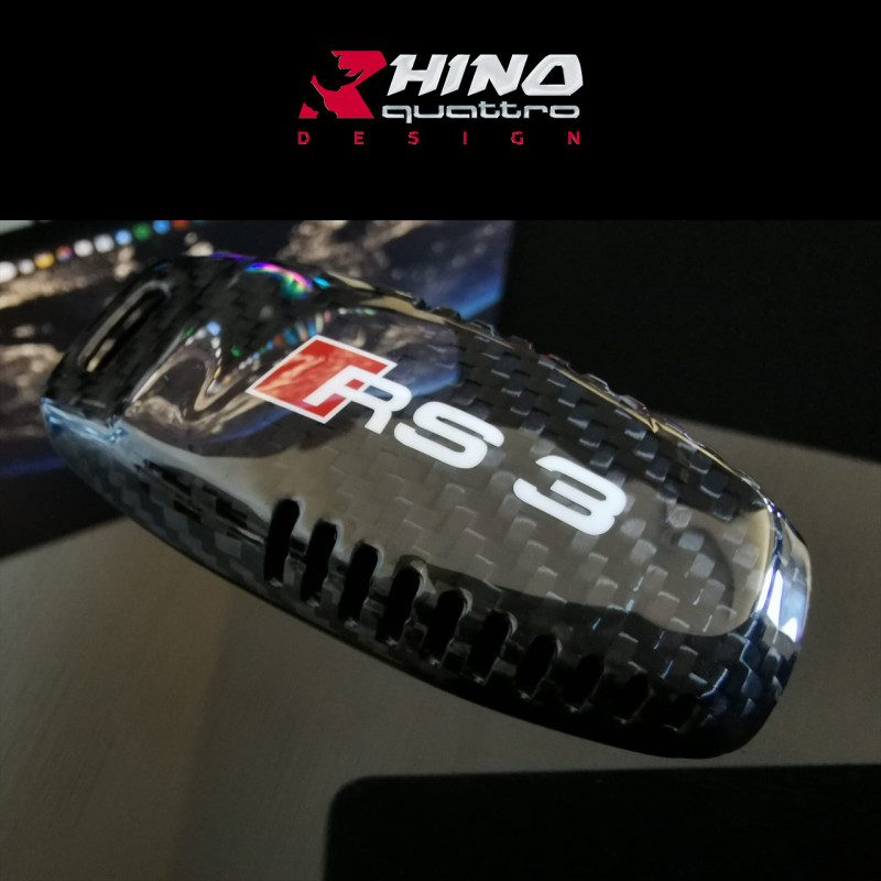RS3 8Y Car Key Shell Carbone