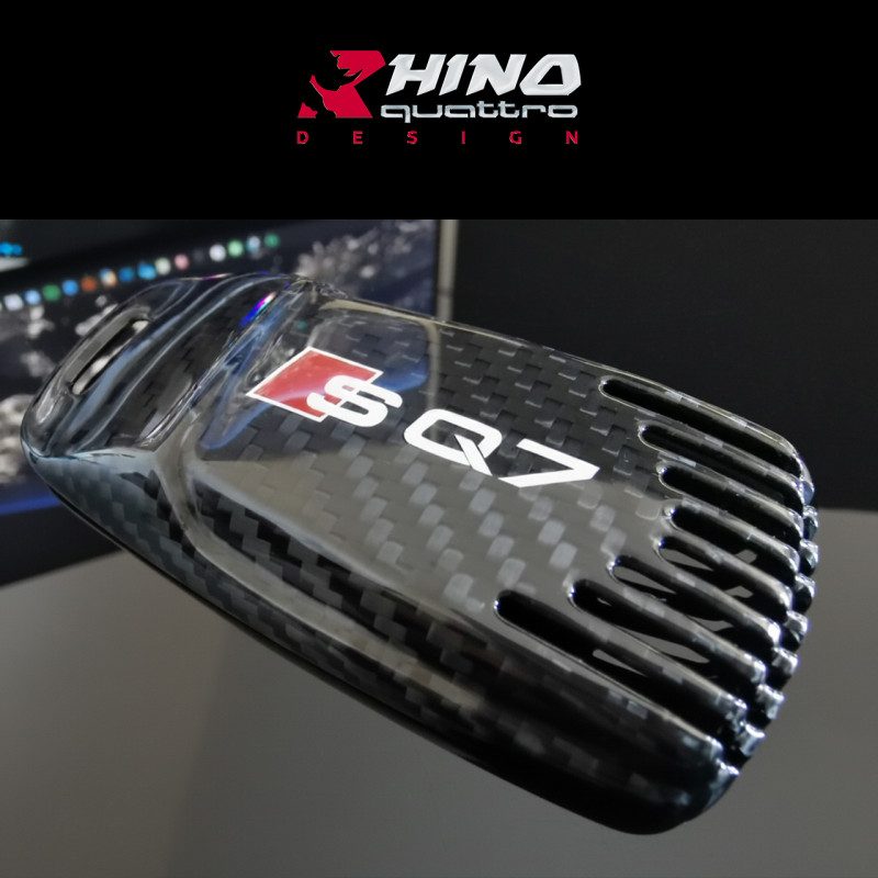 Audi SQ7 4M Car Key Shell Carbon Fiber