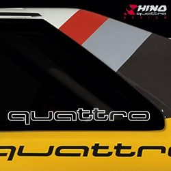 Sticker Audi quattro emblem outline