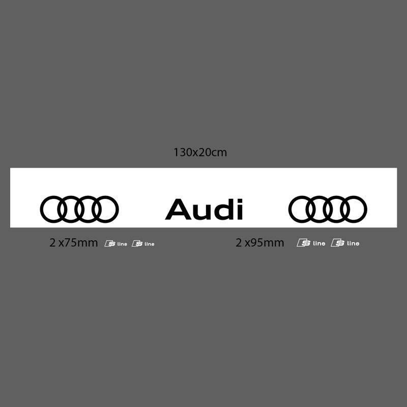 BANDE PARE-SOLEIL AUDI + S-LINE ÉTRIERS