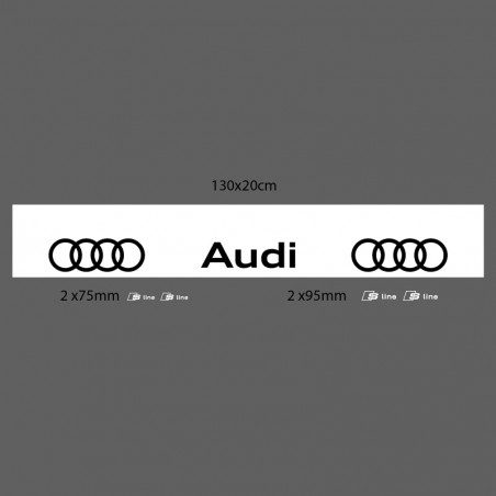 BANDE PARE-SOLEIL AUDI + S-LINE ÉTRIERS