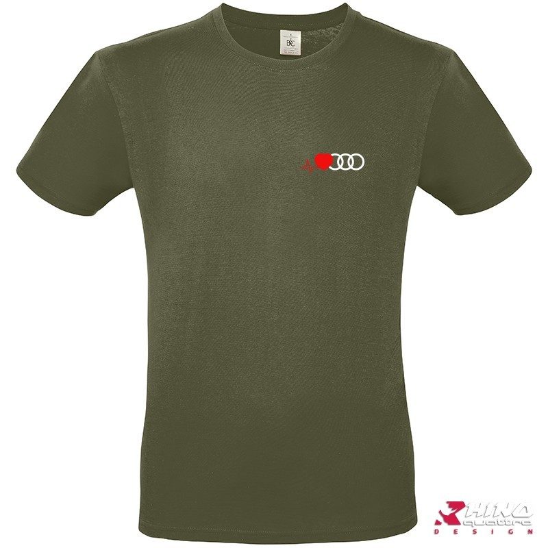 T-shirt audi cardio anneaux urban khaki