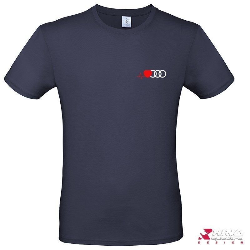 T-shirt audi cardio anneaux navy