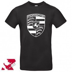 T-Shirt_PORSCHE_BLASON_Black