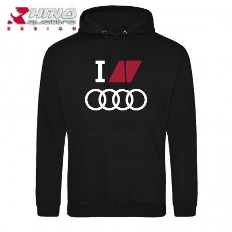 Sweat à capuche Audi I Love OOOO