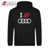 Sweat à capuche Audi I Love OOOO