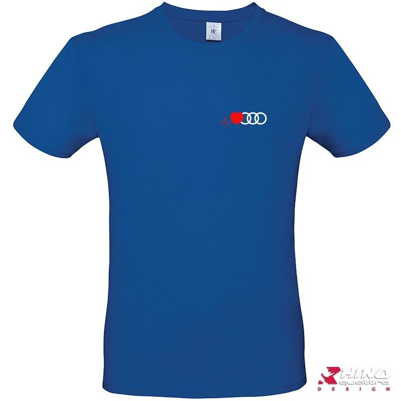 T-shirt audi cardio anneaux royal blue