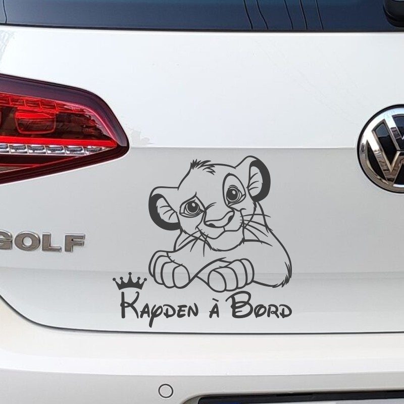 Sticker Bébé à Bord Simba