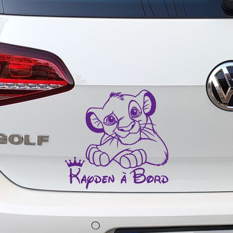 Sticker Bébé à Bord Simba
