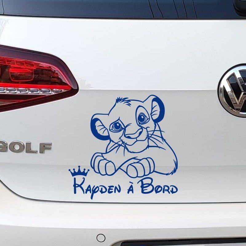 Sticker Bébé à Bord Simba