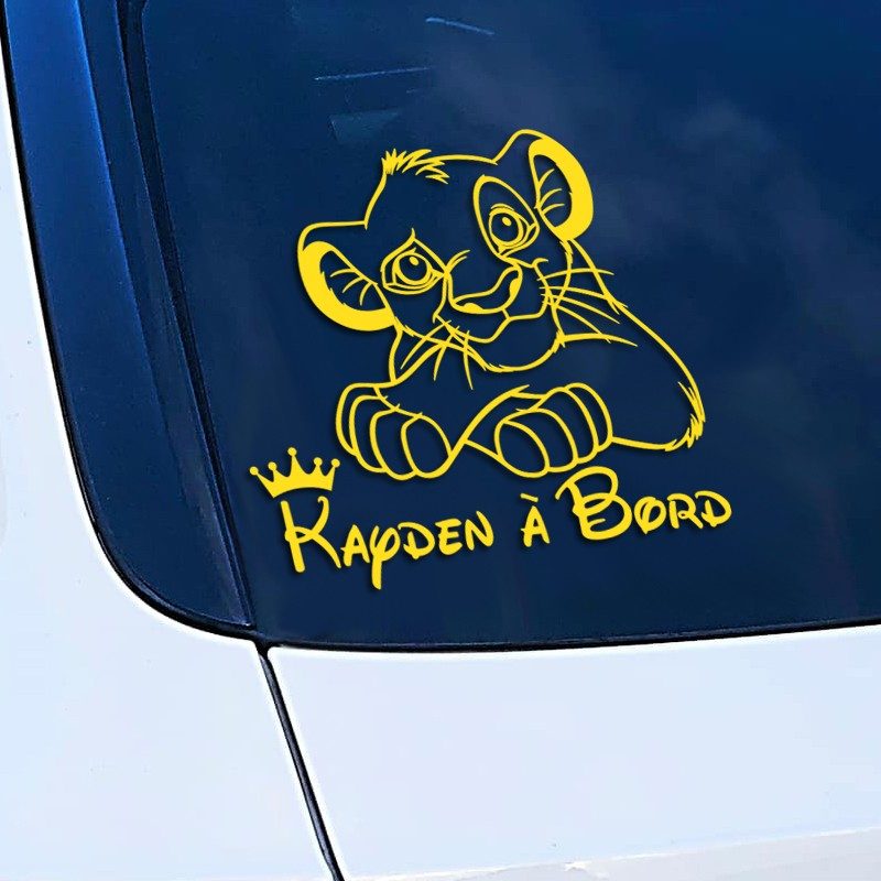 Sticker Bébé à Bord Simba