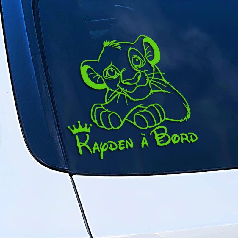 Sticker Bébé à Bord Simba