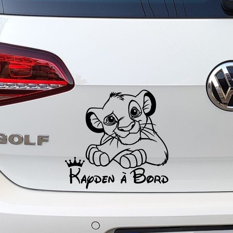 Sticker Bébé à Bord Simba