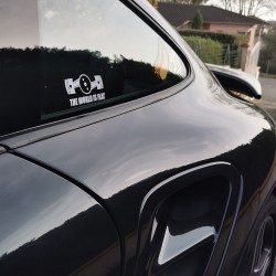 Sticker-Porsche-The-World-is-Flat