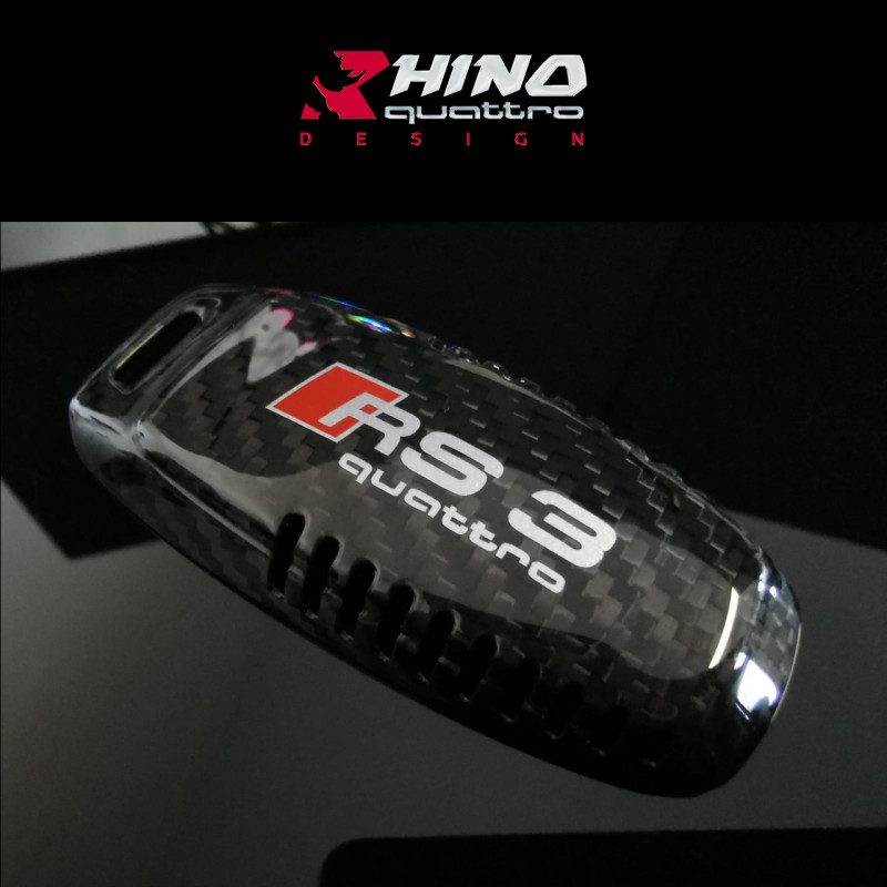 RS3 8Y Car Key Shell Carbone